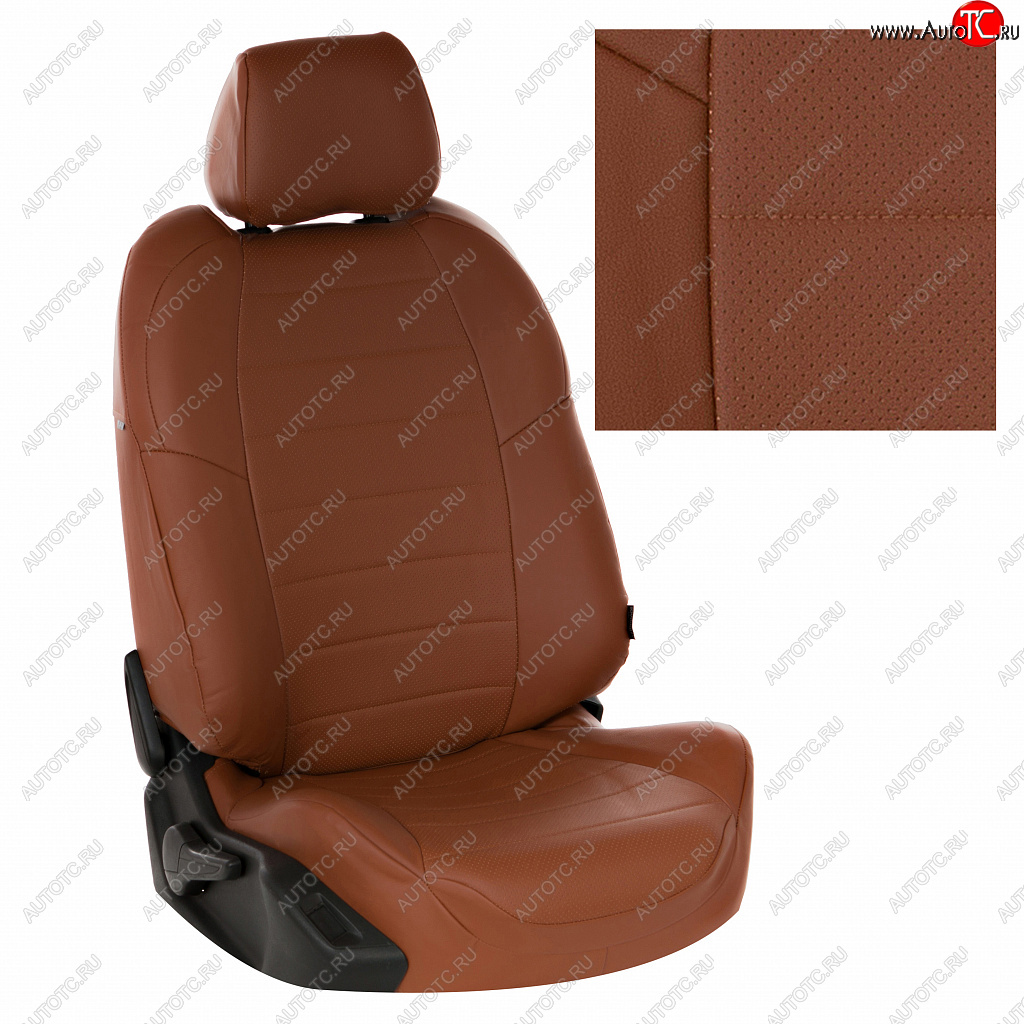 7 499 р. Чехлы сидений (экокожа) Автопилот  Haval Dargo (2022-2024) (коричневый)  с доставкой в г. Калуга