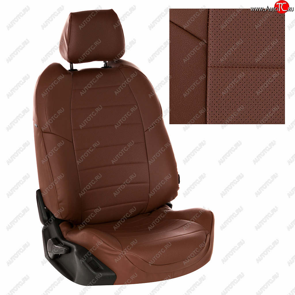 7 249 р. Чехлы сидений (экокожа) Автопилот  Haval Dargo (2022-2024) (темно-коричневый)  с доставкой в г. Калуга