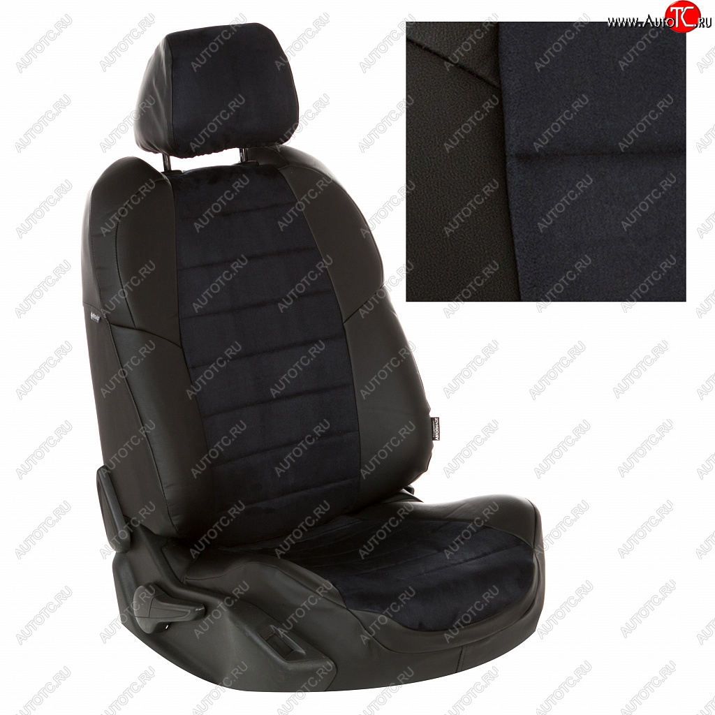 7 499 р. Чехлы сидений (алькантара) Автопилот  Haval Dargo (2022-2024) (черный)  с доставкой в г. Калуга