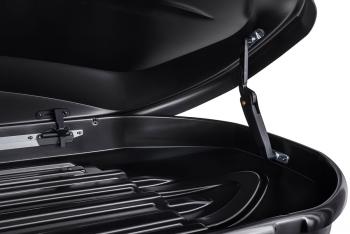25 599 р. Багажный бокс на крышу (двусторонний) Pentair RESORT 450L Peugeot 5008 T8 (2009-2016) (черный глянец)  с доставкой в г. Калуга. Увеличить фотографию 5
