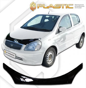 1 999 р. Дефлектор капота CA-Plastic  Toyota Vitz  XP10 (1999-2005) хэтчбэк 3 дв. дорестайлинг, хэтчбэк 3 дв. рестайлинг (Classic черный)  с доставкой в г. Калуга. Увеличить фотографию 1