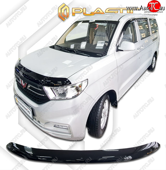 1 679 р. Дефлектор капота (рынок Китая) CA-Plastic  Wuling Hongguang V (2019-2023) (Classic черный)  с доставкой в г. Калуга