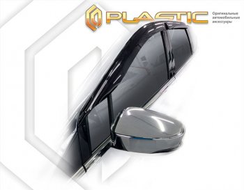 2 079 р. Дефлектора окон (р. Юго-Восточной Азии) CA-Plastic Mitsubishi Xpander Cross NC1W минивэн рестайлинг (2022-2024) (серия Classic полупрозрачный)  с доставкой в г. Калуга. Увеличить фотографию 2