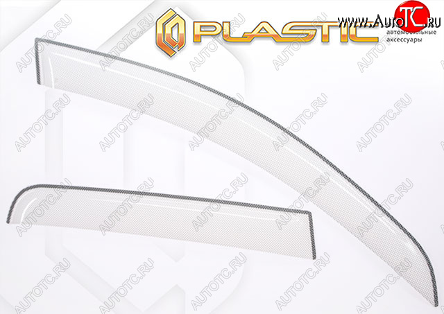 2 059 р. Дефлектора окон CA-Plastic  Honda N-WGN  1 JH1/JH2 (2013-2016) (Шелкография белая)  с доставкой в г. Калуга