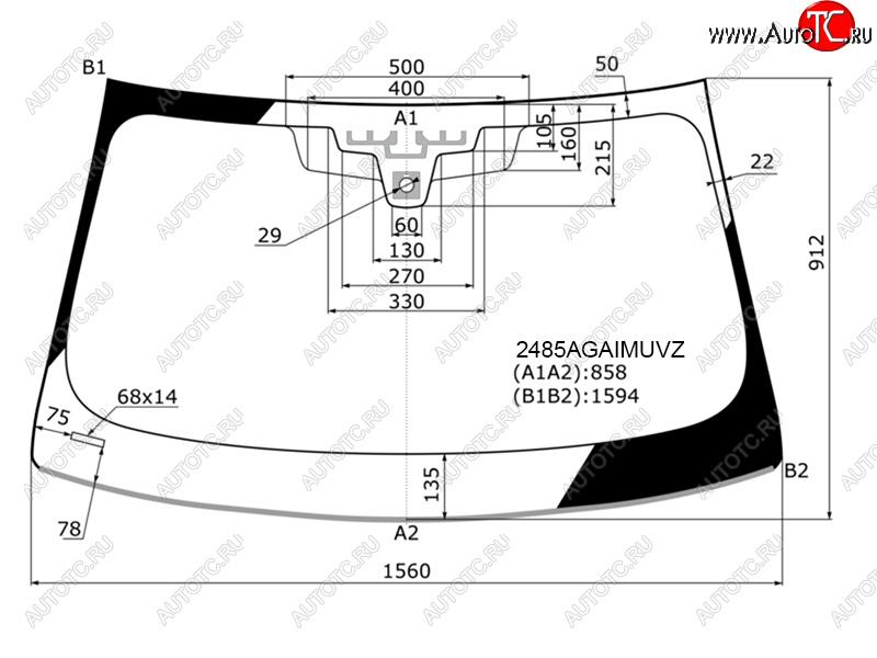 32 499 р. Стекло лобовое (Датчик дождя Проекция Молдинг) FUYAO  BMW 5 серия  G30 (2016-2020) дорестайлинг, седан  с доставкой в г. Калуга