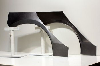 7 999 р. Задние ремонтные арки (комплект) AUTOFERRUM KIA Picanto 1 SA хэтчбэк 5 дв. дорестайлинг (2003-2007) (Холоднокатаная сталь 0,8 мм)  с доставкой в г. Калуга. Увеличить фотографию 1
