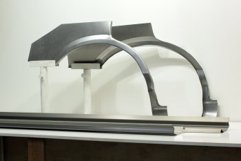 8 399 р. Задние ремонтные арки и пороги AUTOFERRUM  Nissan Wingroad  2 Y11 (1999-2005) (Холоднокатаная сталь 1 и 1.2 мм)  с доставкой в г. Калуга. Увеличить фотографию 1