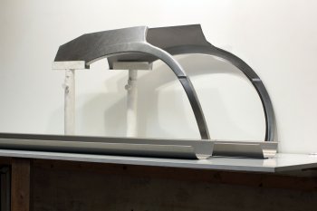 8 399 р. Задние ремонтные арки и пороги AUTOFERRUM  Subaru Forester  SG (2002-2008) (Холоднокатаная сталь 1 и 1.2 мм)  с доставкой в г. Калуга. Увеличить фотографию 1