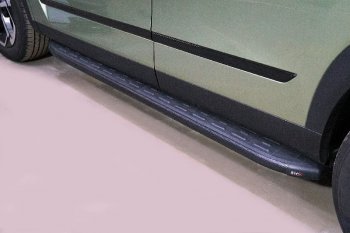 Пороги алюминиевые с пластиковой накладкой, ТСС Тюнинг JAECOO (JAECOO) J7 (Джей) (2023-2024)