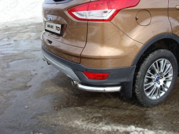 10 949 р. Защита задняя (уголки, нержавейка 60,3 мм) ТСС Тюнинг  Ford Kuga  2 (2013-2016)  с доставкой в г. Калуга. Увеличить фотографию 1