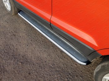 Пороги с площадкой 42,4 мм ТСС Тюнинг Ford EcoSport дорестайлинг (2013-2019)