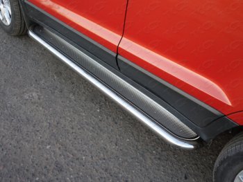 Пороги с площадкой 60,3 мм ТСС Тюнинг Ford EcoSport дорестайлинг (2013-2019)