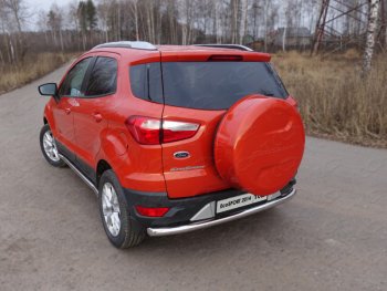 12 999 р. Защита задняя (нержавейка 60,3 мм) ТСС Тюнинг  Ford EcoSport (2013-2019)  с доставкой в г. Калуга. Увеличить фотографию 1