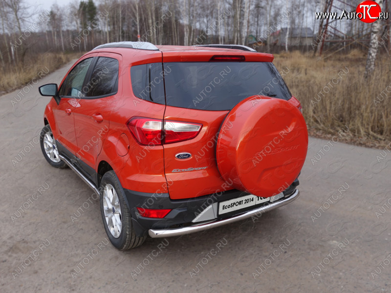 12 999 р. Защита задняя (нержавейка 60,3 мм) ТСС Тюнинг  Ford EcoSport (2013-2019)  с доставкой в г. Калуга