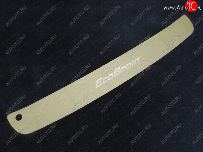 4 299 р. Накладка на задний бампер ТСС Тюнинг  Ford EcoSport (2013-2019) (лист шлифованный надпись EcoSport)  с доставкой в г. Калуга