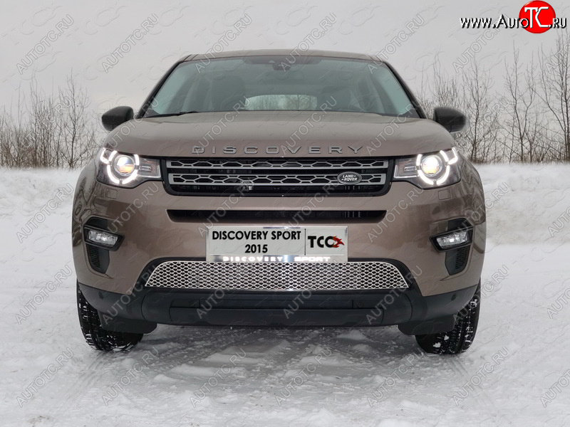 6 199 р. Рамка гос. номера ТСС Тюнинг  Land Rover Discovery Sport  L550 (2014-2019) (нержавейка)  с доставкой в г. Калуга