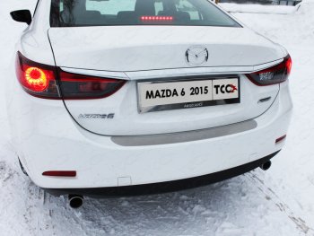 6 199 р. Рамка гос. номера ТСС Тюнинг Mazda CX-5 KE рестайлинг (2015-2017) (нержавейка)  с доставкой в г. Калуга. Увеличить фотографию 1