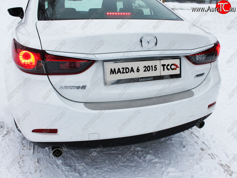 6 199 р. Рамка гос. номера ТСС Тюнинг  Mazda CX-5  KE (2015-2017) (нержавейка)  с доставкой в г. Калуга