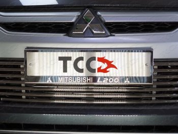 Рамка гос. номера ТСС Тюнинг Mitsubishi (Митсубиси) L200 (л)  5 KK,KL (2018-2022) 5 KK,KL рестайлинг  (нержавейка)