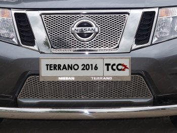 6 199 р. Рамка гос. номера ТСС Тюнинг Nissan Terrano D10 дорестайлинг (2013-2016) (нержавейка)  с доставкой в г. Калуга. Увеличить фотографию 1