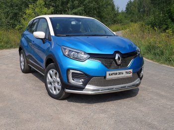 Рамка гос. номера ТСС Тюнинг Renault (Рено) Kaptur (Каптур) (2016-2020) дорестайлинг  (нержавейка)
