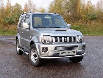 6 199 р. Рамка гос. номера ТСС Тюнинг Suzuki Jimny JB23/JB43 2-ой рестайлинг (2012-2018) (нержавейка)  с доставкой в г. Калуга. Увеличить фотографию 1