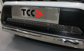 4 999 р. Рамка гос. номера ТСС Тюнинг  Toyota RAV4  XA50 (2018-2024) (нержавейка)  с доставкой в г. Калуга. Увеличить фотографию 1