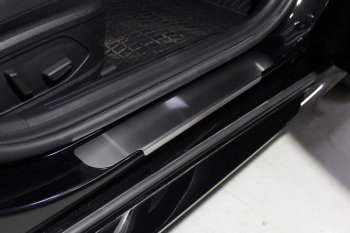 3 399 р. Накладки на пороги ТСС Тюнинг  Hyundai Sonata  DN8 (2019-2024) (Лист шлифованный)  с доставкой в г. Калуга. Увеличить фотографию 1