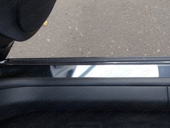 Накладки на пороги лист зеркальный, ТСС Тюнинг Chevrolet Cruze седан J300 (2012-2015)
