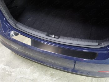 3 499 р. Накладка на задний бампер ТСС Тюнинг  Hyundai Elantra  AD (2016-2019) (Лист зеркальный)  с доставкой в г. Калуга. Увеличить фотографию 1