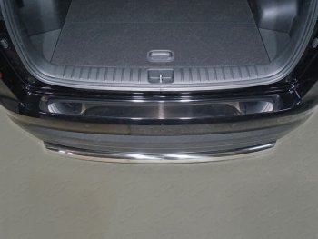 3 899 р. Накладка на задний бампер ТСС Тюнинг  Hyundai Tucson  3 TL (2018-2021) (Лист зеркальный)  с доставкой в г. Калуга. Увеличить фотографию 1