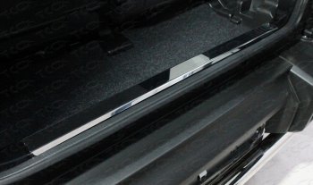 2 379 р. Накладка на задний бампер, ТСС Тюнинг Suzuki Jimny JB64 (2018-2024) (лист зеркальный)  с доставкой в г. Калуга. Увеличить фотографию 1