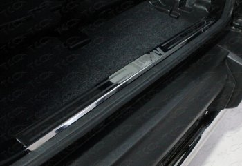 3 179 р. Накладка на задний бампер, ТСС Тюнинг  Suzuki Jimny  JB64 (2018-2024) (лист зеркальный надпись JIMNY)  с доставкой в г. Калуга. Увеличить фотографию 1