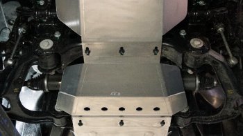 6 699 р. Защита картера (2.0L 4WD, алюминий 4мм) ТСС Тюнинг BAIC BJ40 (2022-2024)  с доставкой в г. Калуга. Увеличить фотографию 1