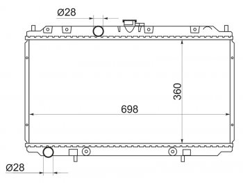 Радиатор SAT Nissan Primera 3 универсал P12 (2002-2008)
