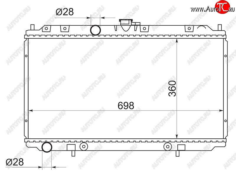 4 599 р. Радиатор SAT  Nissan Bluebird Sylphy  седан - Primera ( 3 седан,  3 универсал)  с доставкой в г. Калуга