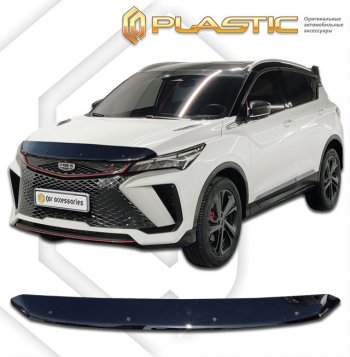 1 759 р. Дефлектор капота (рынок Китая) CA-Plastic  Geely Binyue  SX11 (2018-2024) дорестайлинг, рестайлинг (Classic черный)  с доставкой в г. Калуга. Увеличить фотографию 1