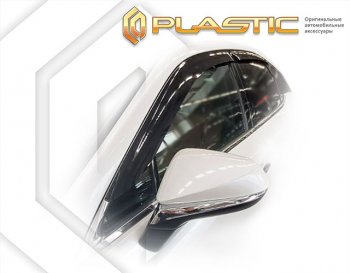 2 599 р. Ветровики дверей CA-Plastic  Lexus RX  AL30 (2022-2024) (classic полупрозрачный)  с доставкой в г. Калуга. Увеличить фотографию 1