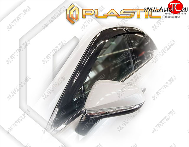 2 599 р. Ветровики дверей CA-Plastic  Lexus RX  AL30 (2022-2024) (classic полупрозрачный)  с доставкой в г. Калуга