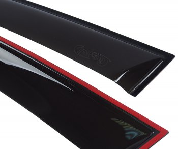 2 799 р. Комплект дефлекторов окон COMFORT  BMW X5  E70 (2006-2013) (черный глянец)  с доставкой в г. Калуга. Увеличить фотографию 1