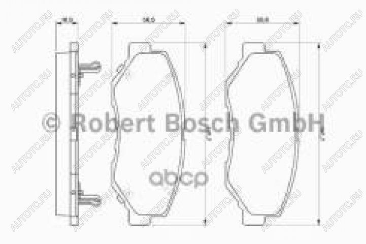 2 599 р. Колодки тормозные передние (4шт.) BOSCH Honda Accord CL седан дорестайлинг (2002-2005)  с доставкой в г. Калуга