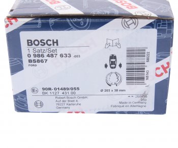 2 399 р. Колодки тормозные задние барабанные (4шт.) BOSCH Ford Focus 2 хэтчбэк 3 дв. дорестайлинг (2004-2007)  с доставкой в г. Калуга. Увеличить фотографию 4