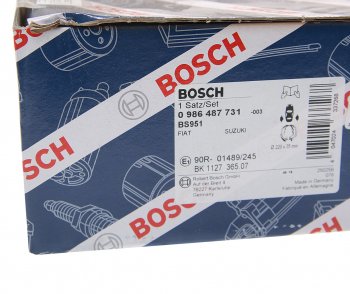 2 369 р. Колодки тормозные задние барабанные 4шт. BOSCH Suzuki SX4 YA21S,YB21S дорестайлинг, хэтчбэк (2006-2011)  с доставкой в г. Калуга. Увеличить фотографию 4