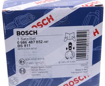 2 099 р. Колодки тормозные задние барабанные (4шт.) BOSCH Mercedes-Benz A class W168 хэтчбэк 5 дв. (1997-2004)  с доставкой в г. Калуга. Увеличить фотографию 3