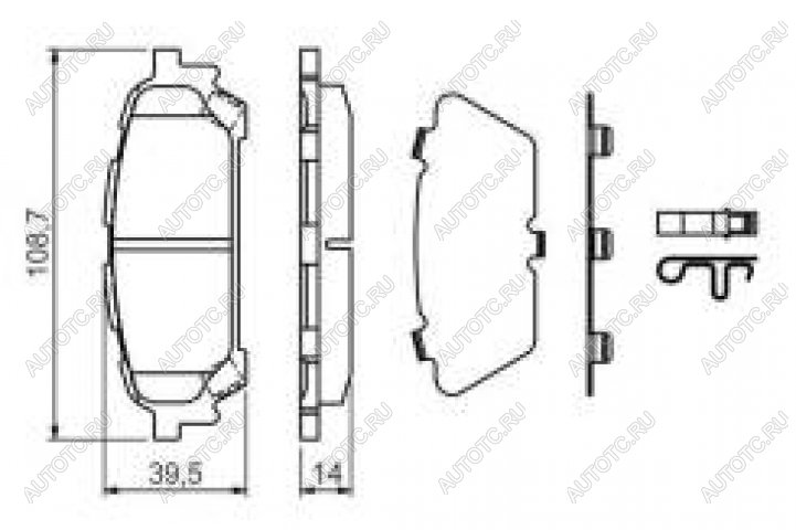 2 899 р. Колодки тормозные задние (4шт.) BOSCH Subaru Forester SG дорестайлинг (2002-2005)  с доставкой в г. Калуга