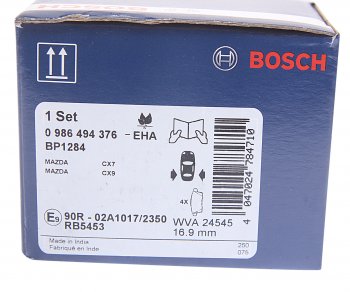 2 389 р. Колодки тормозные задние (4шт.) BOSCH Mazda CX-9 TC дорестайлинг (2015-2024)  с доставкой в г. Калуга. Увеличить фотографию 4