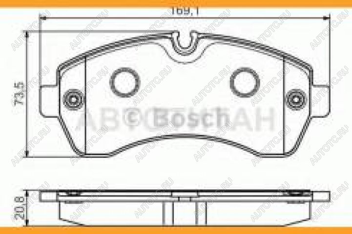 4 399 р. Колодки тормозные передние (4шт.) BOSCH Mercedes-Benz Sprinter W906 (2006-2013)  с доставкой в г. Калуга