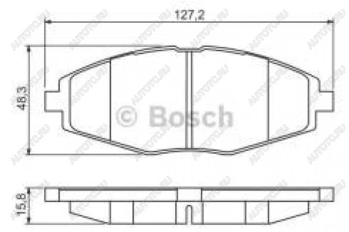 1 149 р. Колодки тормозные передние (4шт.) BOSCH Chevrolet Spark M200,250 (2005-2010)  с доставкой в г. Калуга