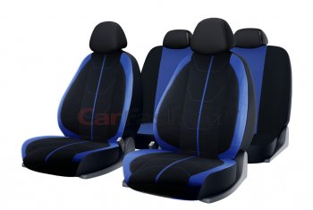 1 849 р. Универсальные чехлы сидений (майка, 11 предм., полиэстер) Bravo CARFASHION Opel Mokka  дорестайлинг (2012-2016) (черно-синие)  с доставкой в г. Калуга. Увеличить фотографию 1