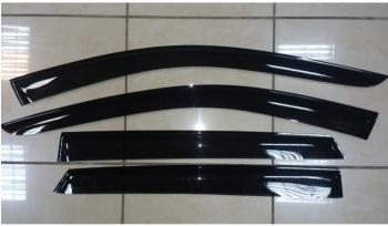 3 399 р. Комплект дефлекторов окон COMFORT  Hyundai Santa Fe  3 DM (2012-2016) (черные)  с доставкой в г. Калуга. Увеличить фотографию 1